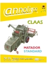 Claas Mähdrescher Matador Standard Bedienungsanleitung & Wartungsanleitung - annoligno 98